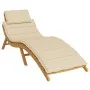 Cojín de tumbona de tela Oxford beige 186x58x3 cm de , Cojines para sillas y sofás - Ref: Foro24-314161, Precio: 51,56 €, Des...