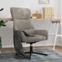 Silla de relajación de terciopelo gris claro de , Sillones - Ref: Foro24-341108, Precio: 112,65 €, Descuento: %