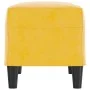 Banco de terciopelo amarillo 70x35x41 cm de , Bancos - Ref: Foro24-349403, Precio: 48,48 €, Descuento: %