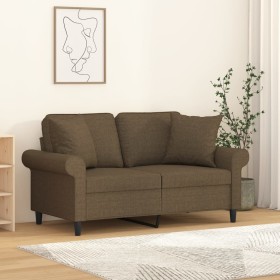 Cojines decorativos 2 uds tela marrón 40x40 cm de , Cojines - Ref: Foro24-349474, Precio: 22,42 €, Descuento: %