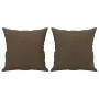 Cojines decorativos 2 uds tela marrón 40x40 cm de , Cojines - Ref: Foro24-349474, Precio: 22,17 €, Descuento: %