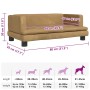 Cama para perros de terciopelo marrón 80x45x30 cm en Camas para perros | Comprar online en Foru.es
