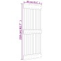 Puerta corredera con herrajes madera maciza de pino 90x210 cm en Puertas | Comprar online en Foru.es