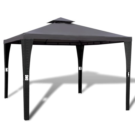 Cenador con tejado 3x3 m gris oscuro de vidaXL, Carpas y cenadores - Ref: Foro24-41451, Precio: 247,51 €, Descuento: %