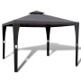 Cenador con tejado 3x3 m gris oscuro de vidaXL, Carpas y cenadores - Ref: Foro24-41451, Precio: 247,51 €, Descuento: %
