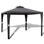 Cenador con tejado 3x3 m gris oscuro de vidaXL, Carpas y cenadores - Ref: Foro24-41451, Precio: 243,59 €, Descuento: %