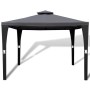 Cenador con tejado 3x3 m gris oscuro de vidaXL, Carpas y cenadores - Ref: Foro24-41451, Precio: 247,51 €, Descuento: %