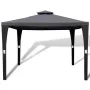 Cenador con tejado 3x3 m gris oscuro de vidaXL, Carpas y cenadores - Ref: Foro24-41451, Precio: 243,59 €, Descuento: %