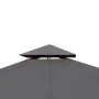 Cenador con tejado 3x3 m gris oscuro de vidaXL, Carpas y cenadores - Ref: Foro24-41451, Precio: 247,51 €, Descuento: %