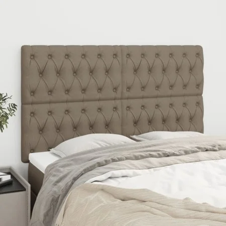 Cabeceros 4 unidades tela gris taupe 72x7x78/88 cm de , Cabeceros y pies de cama - Ref: Foro24-3116670, Precio: 147,03 €, Des...