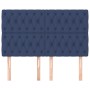 Cabeceros 4 unidades tela azul 72x7x78/88 cm de , Cabeceros y pies de cama - Ref: Foro24-3116672, Precio: 98,64 €, Descuento: %