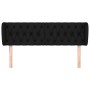 Cabecero de tela negro 147x23x78/88 cm de , Cabeceros y pies de cama - Ref: Foro24-3117480, Precio: 75,26 €, Descuento: %