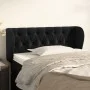 Black velvet headboard 103x23x78/88 cm by , Headboards and footboards - Ref: Foro24-3117524, Price: 60,09 €, Discount: %