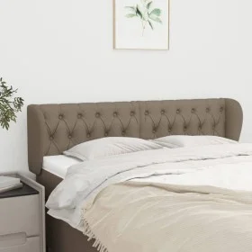 Taupe gray fabric headboard 147x23x78/88 cm by , Headboards and footboards - Ref: Foro24-3117482, Price: 86,42 €, Discount: %