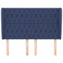 Cabecero con orejas de tela azul 147x23x118/128 cm de , Cabeceros y pies de cama - Ref: Foro24-3118296, Precio: 116,24 €, Des...