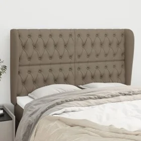 Kopfteil mit Ohren aus taupegrauem Stoff, 147 x 23 x 118/128 cm von , Kopf- und Fußteile - Ref: Foro24-3118294, Preis: 159,64...