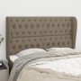 Cabecero con orejas de tela gris taupe 147x23x118/128 cm de , Cabeceros y pies de cama - Ref: Foro24-3118294, Precio: 160,37 ...