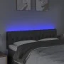 Dark gray fabric headboard with LED 144x7x78/88 cm by , Headboards and footboards - Ref: Foro24-3121947, Price: 69,70 €, Disc...