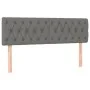 Dark gray fabric headboard with LED 144x7x78/88 cm by , Headboards and footboards - Ref: Foro24-3121947, Price: 69,70 €, Disc...