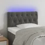 Cabecero con LED de terciopelo gris oscuro 80x7x78/88 cm de , Cabeceros y pies de cama - Ref: Foro24-3121979, Precio: 48,10 €...