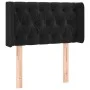 Black velvet headboard with LED 83x16x78/88 cm by , Headboards and footboards - Ref: Foro24-3123604, Price: 60,40 €, Discount: %