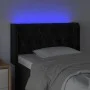 Black velvet headboard with LED 83x16x78/88 cm by , Headboards and footboards - Ref: Foro24-3123604, Price: 60,40 €, Discount: %