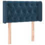 Cabecero con LED de terciopelo azul oscuro 83x16x78/88 cm de , Cabeceros y pies de cama - Ref: Foro24-3123606, Precio: 59,42 ...