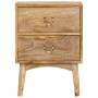 Mesita de noche de madera maciza de mango 40x35x55 cm de vidaXL, Mesitas de noche - Ref: Foro24-286464, Precio: 132,93 €, Des...
