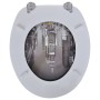 Tapa de wc de madera MDF, con modelo de Nueva York de vidaXL, Asientos de inodoros y bidés - Ref: Foro24-141481, Precio: 41,4...
