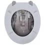 Tapa de wc de madera MDF, con modelo de Nueva York de vidaXL, Asientos de inodoros y bidés - Ref: Foro24-141481, Precio: 44,5...