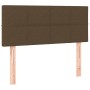 Cama box spring con colchón tela marrón oscuro 100x200 cm de , Camas y somieres - Ref: Foro24-3126224, Precio: 340,52 €, Desc...