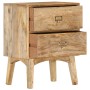 Mesita de noche de madera maciza de mango 40x35x55 cm de vidaXL, Mesitas de noche - Ref: Foro24-286464, Precio: 132,93 €, Des...
