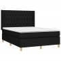 Cama box spring con colchón tela negro 140x200 cm de , Camas y somieres - Ref: Foro24-3132235, Precio: 524,16 €, Descuento: %