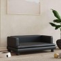 Cama para perros de cuero sintético negra 80x45x30 cm en Camas para perros | Comprar online en Foru.es