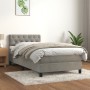 Cama box spring con colchón terciopelo gris claro 80x200 cm de , Camas y somieres - Ref: Foro24-3141449, Precio: 290,57 €, De...