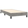 Cama box spring con colchón terciopelo gris claro 80x200 cm de , Camas y somieres - Ref: Foro24-3141449, Precio: 290,57 €, De...