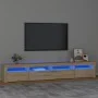 TV-Schrank mit LED-Leuchten Sonoma-Eiche 240x35x40 cm von , TV-Möbel - Ref: Foro24-3152724, Preis: 150,65 €, Rabatt: %