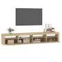 TV-Schrank mit LED-Leuchten Sonoma-Eiche 240x35x40 cm von , TV-Möbel - Ref: Foro24-3152724, Preis: 150,65 €, Rabatt: %