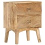 Mesita de noche de madera maciza de mango 40x35x55 cm de vidaXL, Mesitas de noche - Ref: Foro24-286464, Precio: 132,93 €, Des...