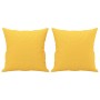 Cojines decorativos 2 uds tela amarillo claro 40x40 cm de , Cojines - Ref: Foro24-349476, Precio: 22,41 €, Descuento: %