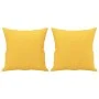 Cojines decorativos 2 uds tela amarillo claro 40x40 cm de , Cojines - Ref: Foro24-349476, Precio: 22,00 €, Descuento: %