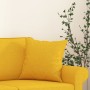 Cojines decorativos 2 uds tela amarillo claro 40x40 cm de , Cojines - Ref: Foro24-349476, Precio: 22,41 €, Descuento: %