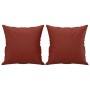 Cojines decorativos 2 uds cuero sintético rojo tinto 40x40 cm de , Cojines - Ref: Foro24-349483, Precio: 22,54 €, Descuento: %
