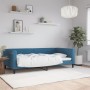 Sofá cama terciopelo azul 100x200 cm de , Camas y somieres - Ref: Foro24-354250, Precio: 196,96 €, Descuento: %
