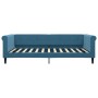 Sofá cama terciopelo azul 100x200 cm de , Camas y somieres - Ref: Foro24-354250, Precio: 196,96 €, Descuento: %