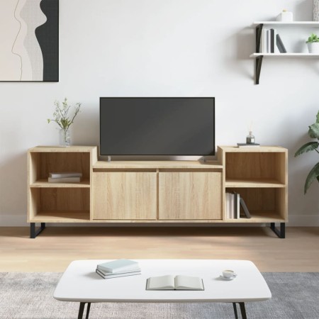 Mueble para TV madera contrachapada roble Sonoma 160x35x55 cm de , Muebles TV - Ref: Foro24-831351, Precio: 95,63 €, Descuent...