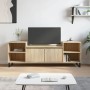 Mueble para TV madera contrachapada roble Sonoma 160x35x55 cm de , Muebles TV - Ref: Foro24-831351, Precio: 95,63 €, Descuent...