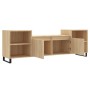 Mueble para TV madera contrachapada roble Sonoma 160x35x55 cm de , Muebles TV - Ref: Foro24-831351, Precio: 95,63 €, Descuent...
