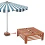 Cubierta para base de sombrilla de madera de vidaXL, Accesorios para sombrillas - Ref: Foro24-41449, Precio: 61,08 €, Descuen...