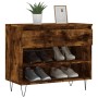 Mueble zapatero madera contrachapada roble ahumado 70x36x60 cm de , Zapateros y organizadores de calzado - Ref: Foro24-831441...